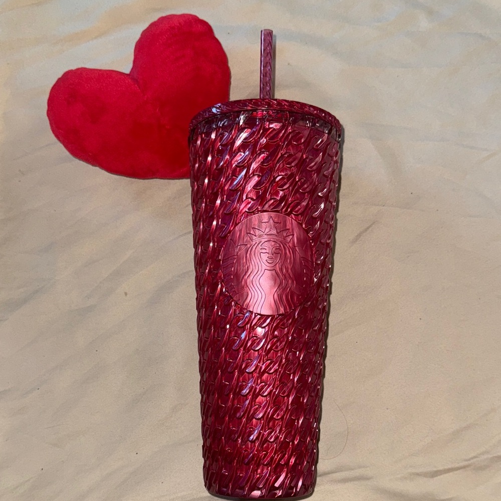 Starbucks Ruby Red Textured Tumbler